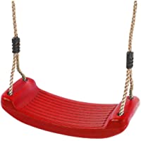 Los mejores  - Garden Games Columpio Infantil de Plástico para Exterior- para Niños - Altura Ajustable (Rojo)